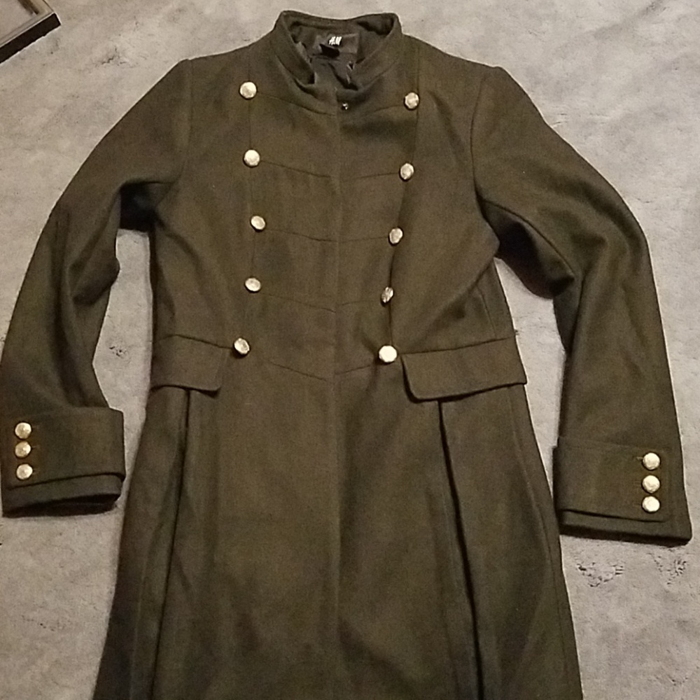 Women's military style dress coat